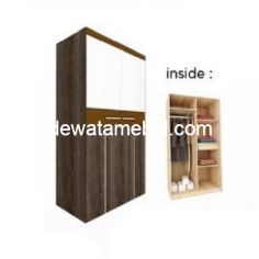 Wardrobe 2 Doors Size 110 - Garvani EVELYN 2P / Alphina Oak